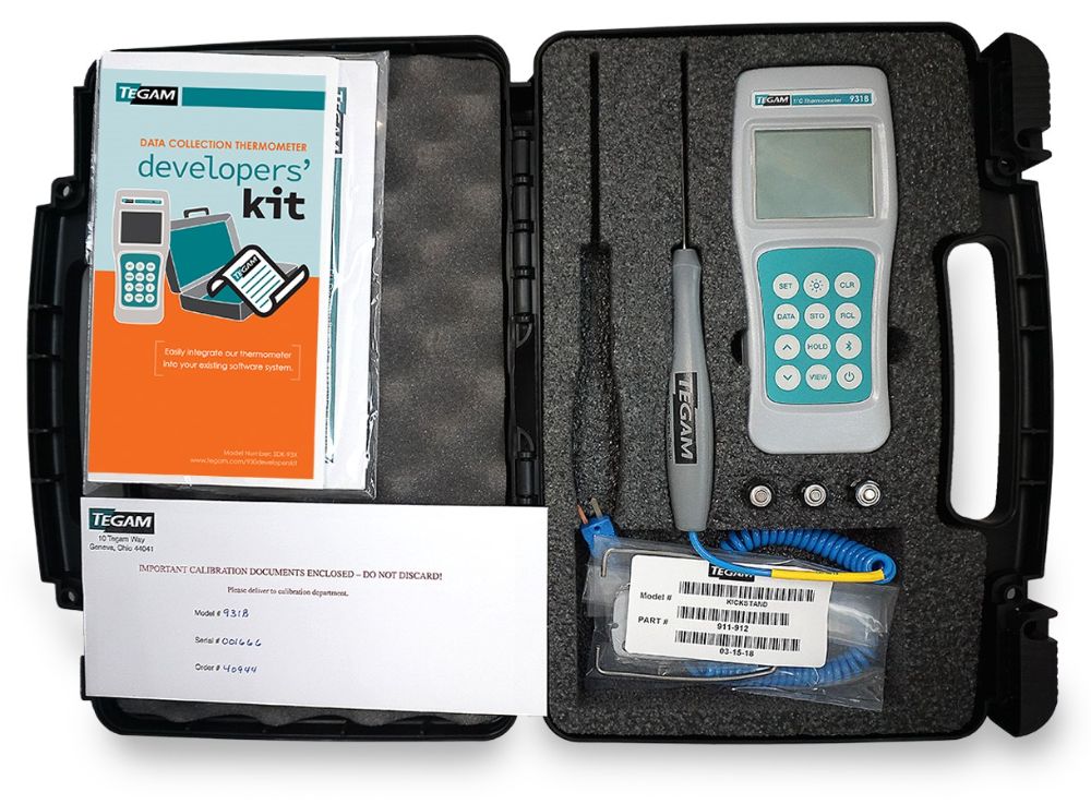 TEGAM 931B Thermocouple Datalogging Thermometer Kit ISO 17025 Cal Report
